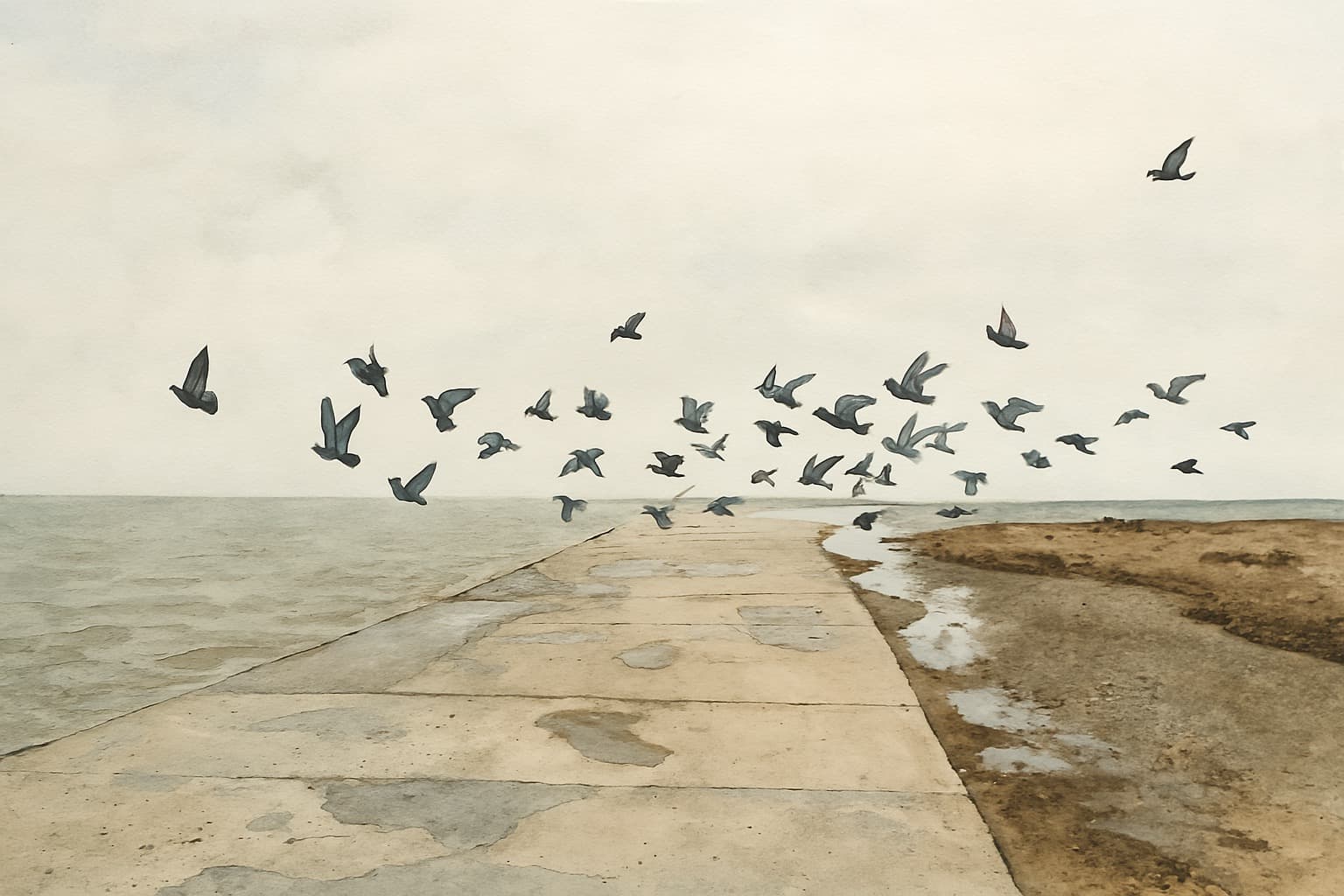 Приморско-Ахтарск №2. Пасмурные виды Азовского моря