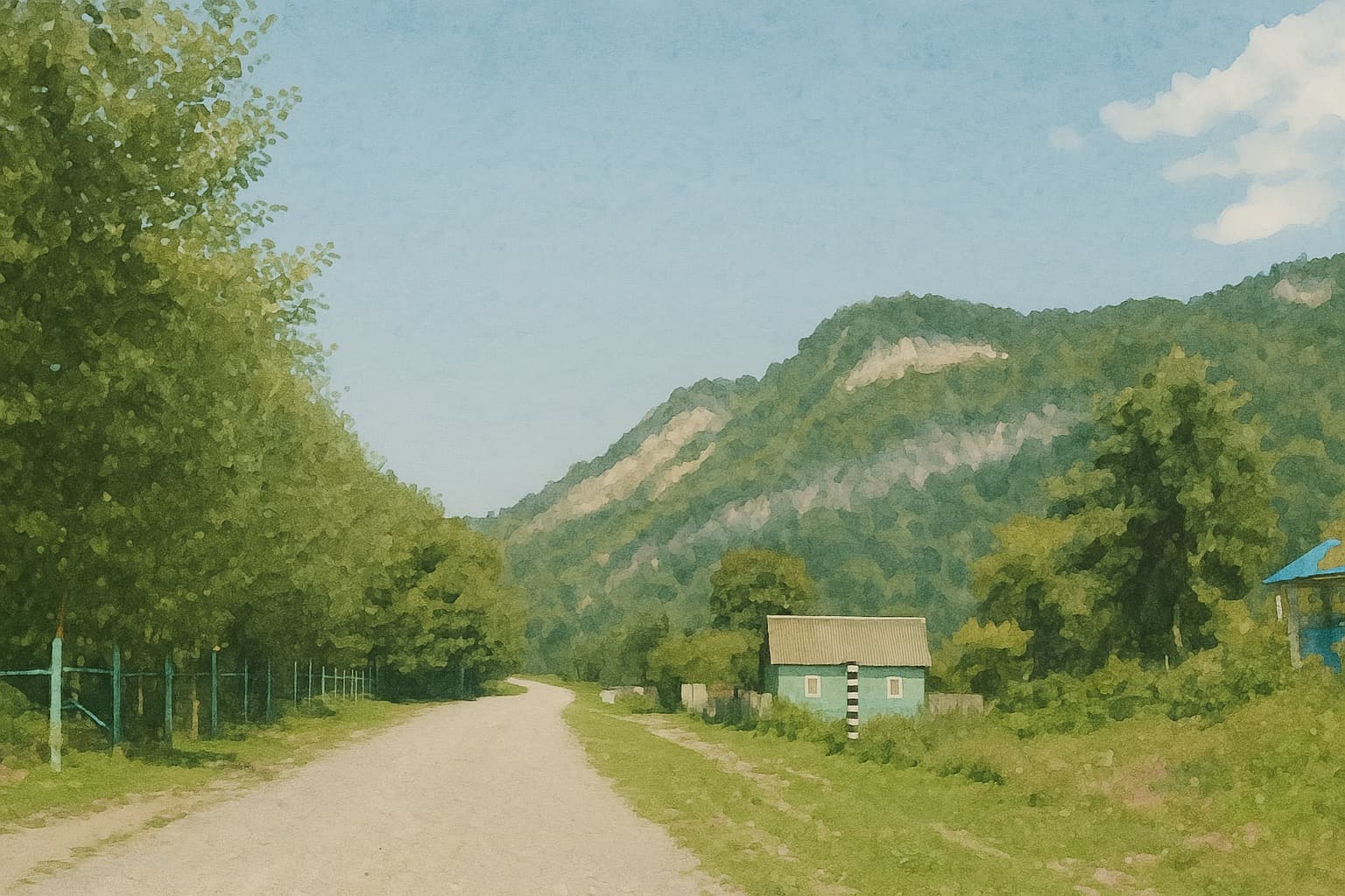 Никитино. Смотровая площадка над селом, Солёная балка, Капустин и Никитинский водопады