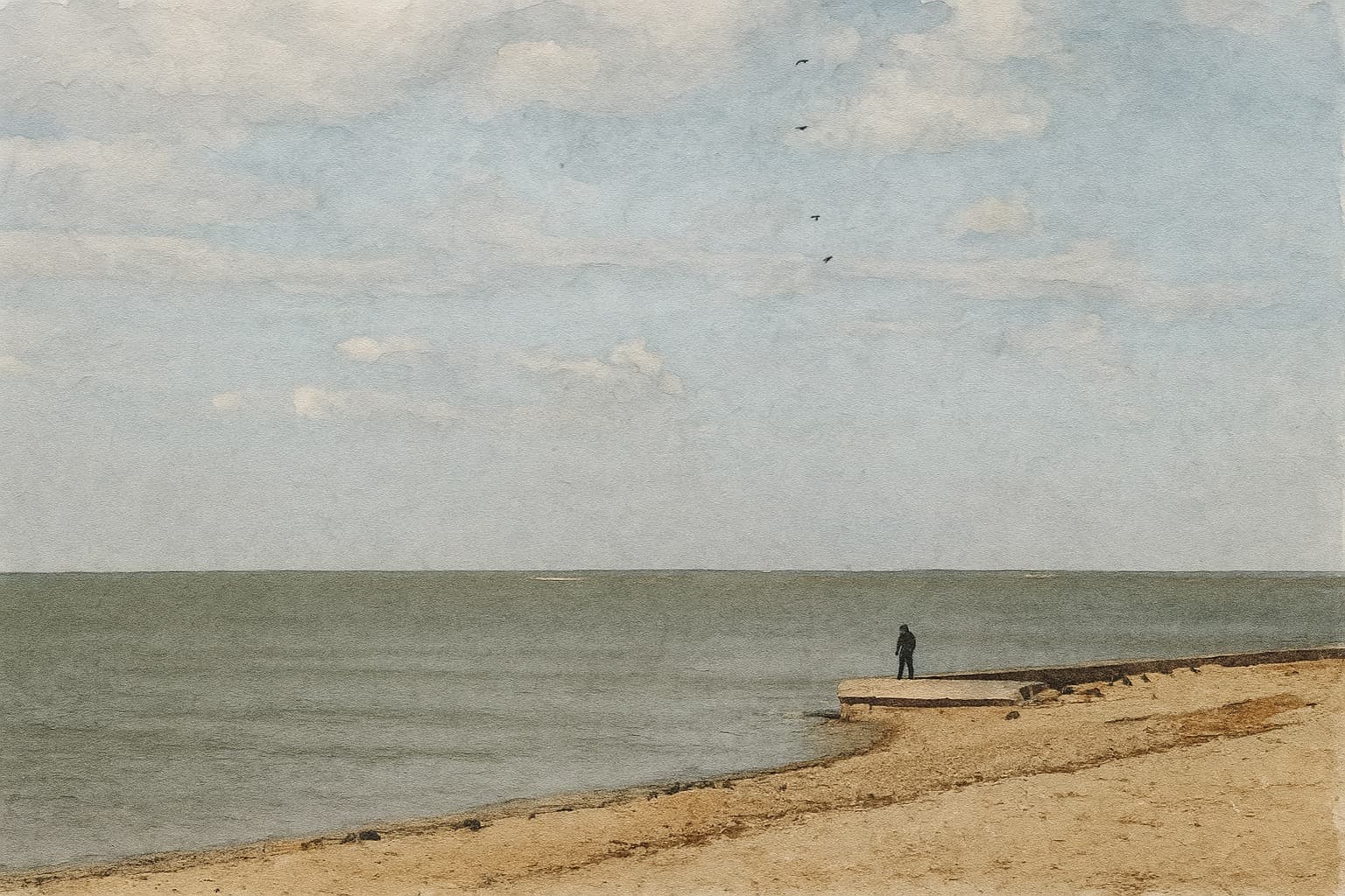 Приморско-Ахтарск №7. Дом культуры и берег Азовского моря