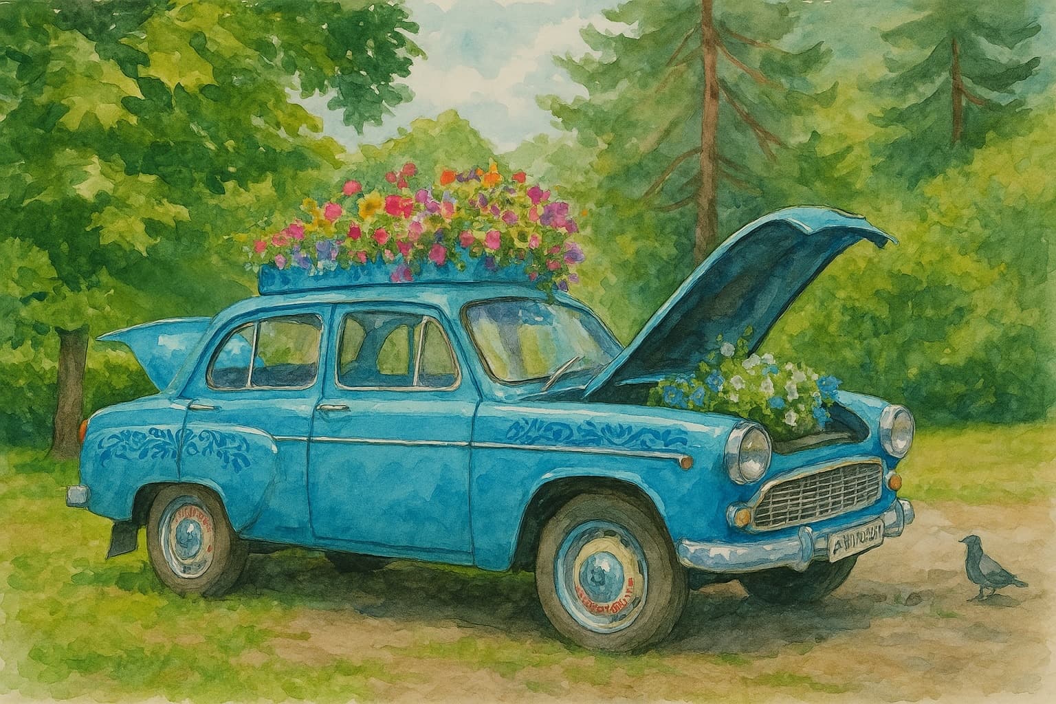 Горячий Ключ. Две странноватых клумбомашины и всё