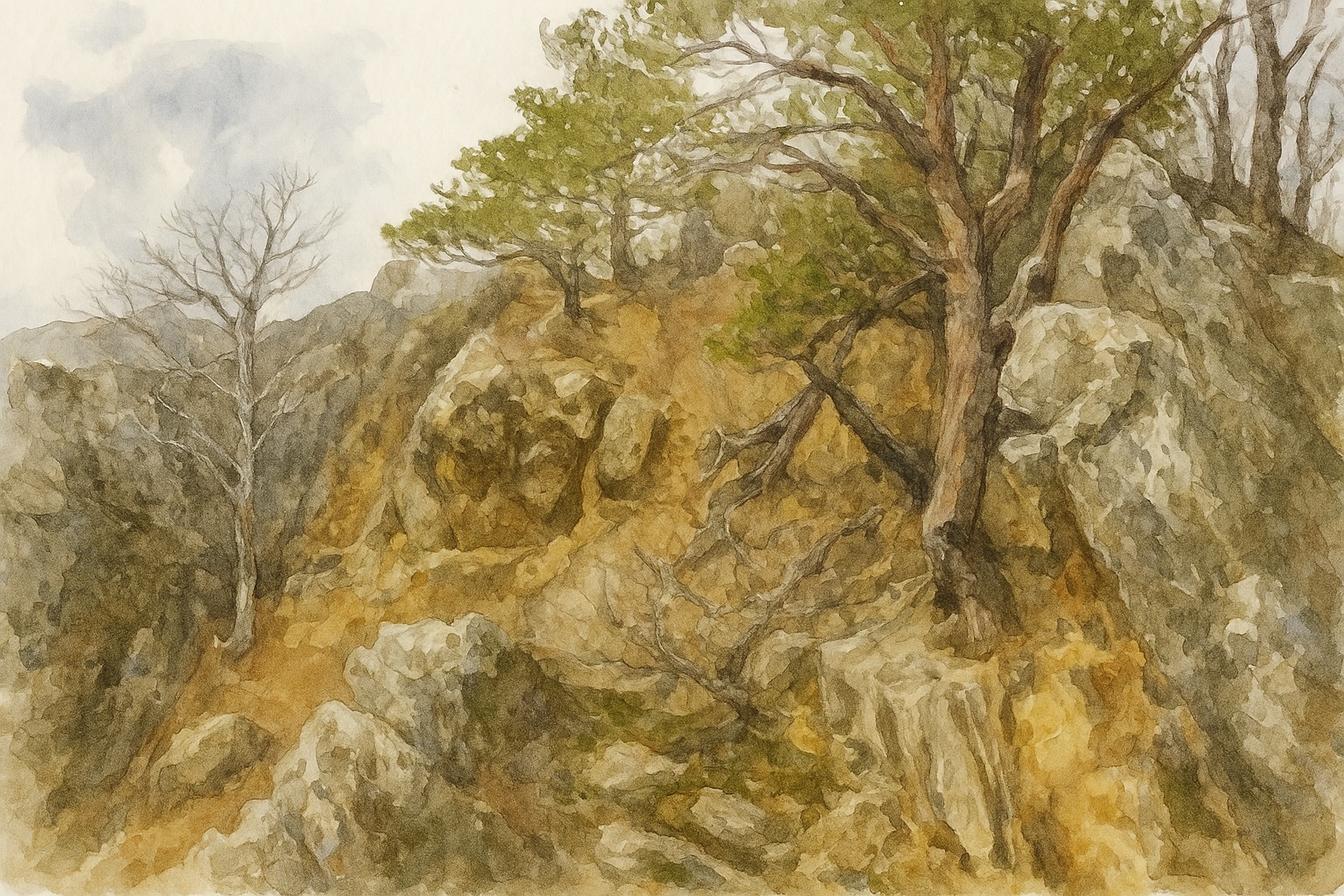 Планческие скалы №5. Небольшой поход по зимнему лесу