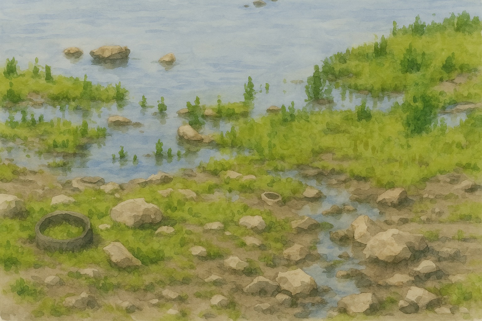 Через Фёдоровский гидроузел в Эриванскую