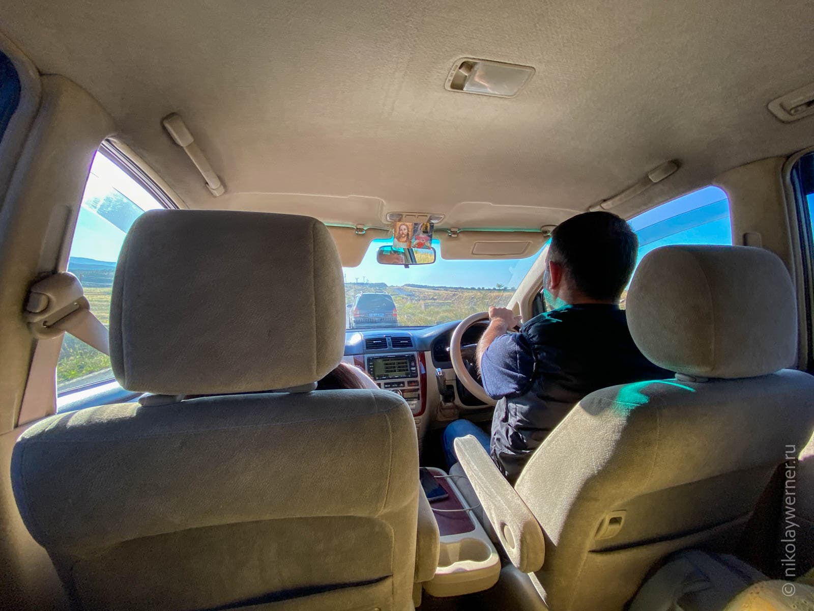 Внутри GG-маршрутки по пути из Гюмри в Ереван
