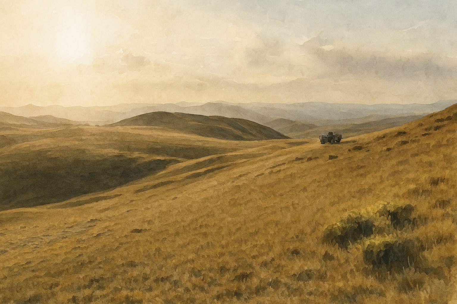 Вечерняя прогулка по Ширакскому хребту к западу от перевала Лернанцк (снова)