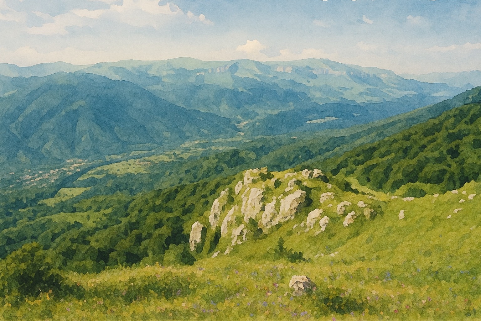 Дилижанские хайки. К горе Егджервасар, без подъёма на вершину